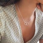 INTERLOCKING HOOP NECKLACE
