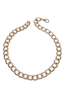 LARGE CHAIN SHORTY GOLD NECKLACE