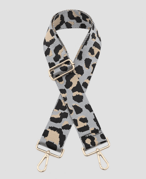 LEOPARD STRAP GREY GOLD