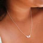 LINKED LEAF NECKLACE