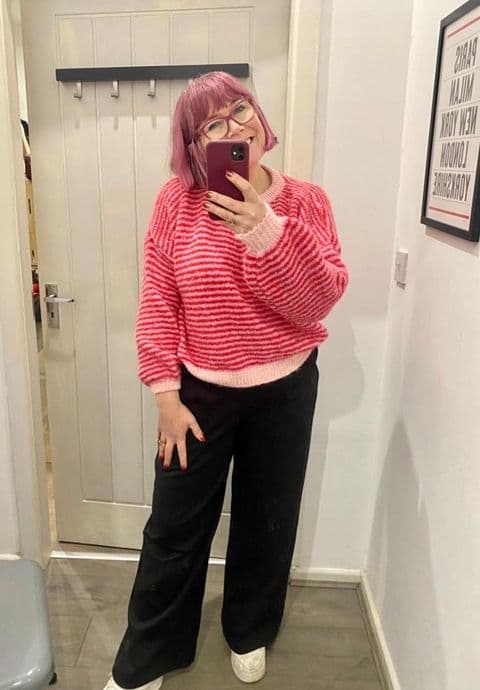 LONG SLEEVE STRIPE KNIT