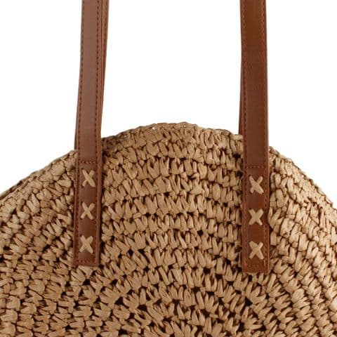 MARSEILLE STRAW ROUND BAG