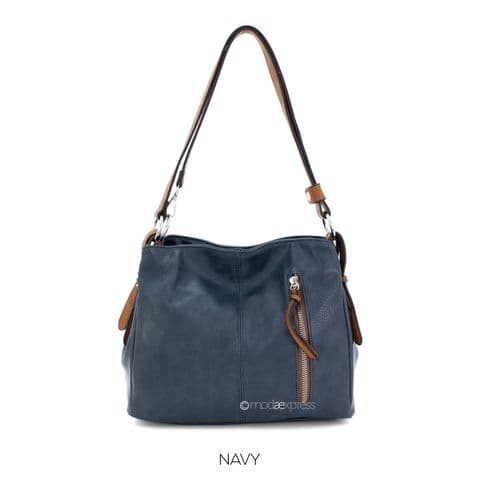 MARY 2 COMPARTMENT HANDBAG W ADJUSTABLE STRAP