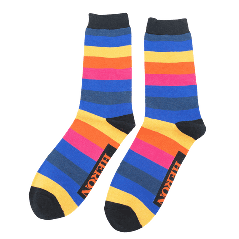 MENS RAINBOW STRIPES BLUE