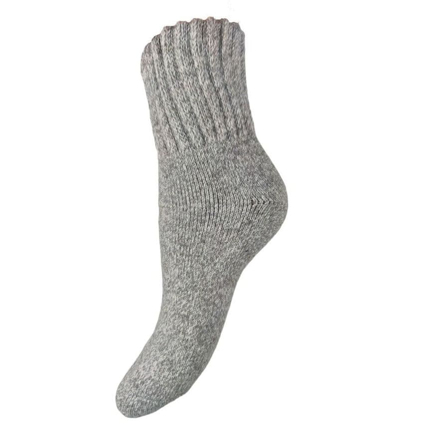 MENS THICK WOOL  SOCKS WITH RIBBED CUFF