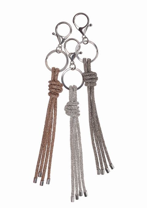 METALLIC KNOT KEYRING