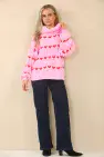 MULTI HEART KNIT JUMPER