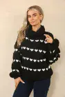 MULTI HEART KNIT JUMPER