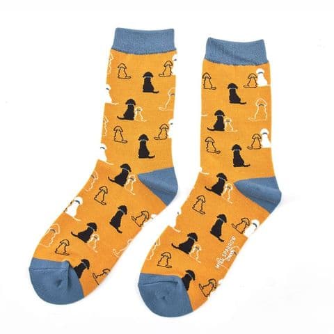 MUSTARD RETRIEVER SOCKS