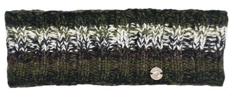 NATURAL ELECTRIC HEADBAND IN DARK GREEN