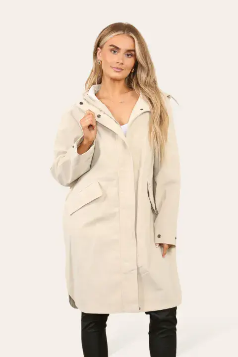 OVERSIZED DETAIL RAIN JACKET