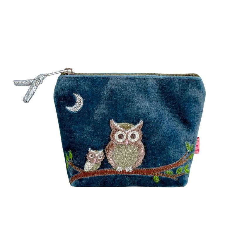 OWL MINI PURSE IN BLUE