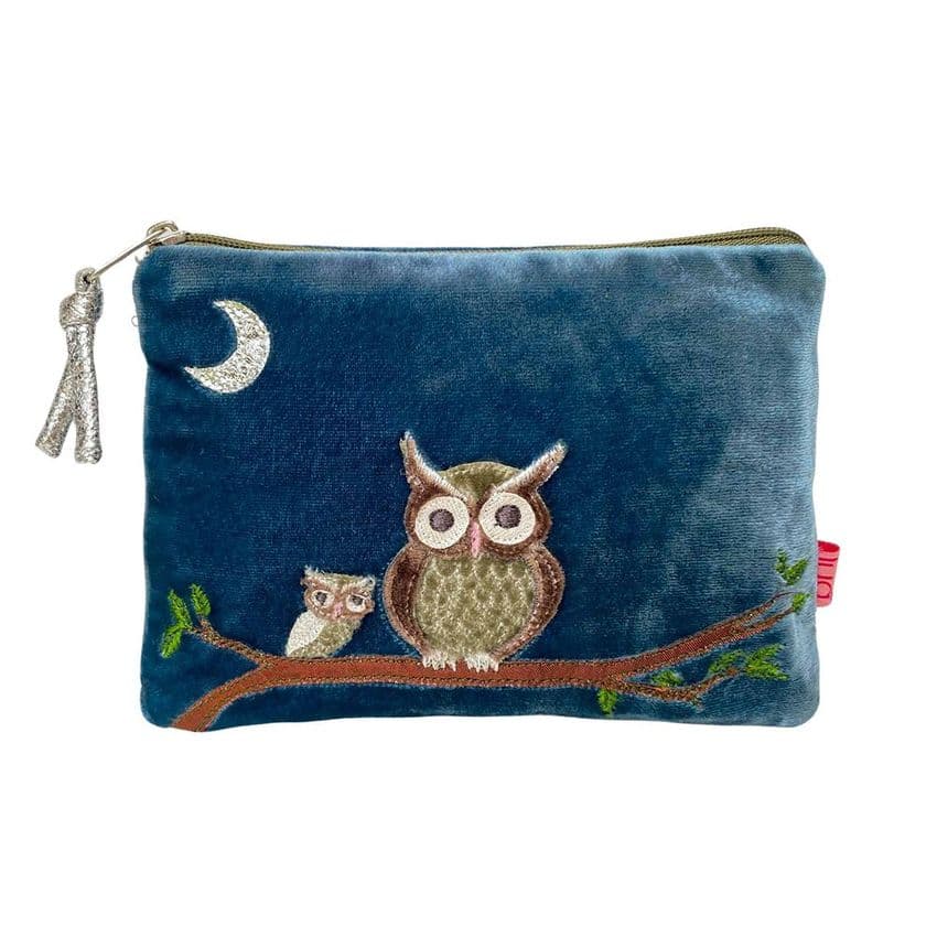 OWL PURSE IN BLUE