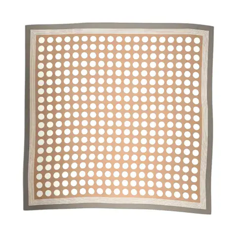 POLKA DOT PRINT SQUARE SCARF IN PINK
