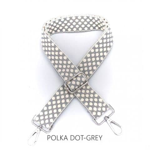 POLKA DOT THIN STRAP GREY