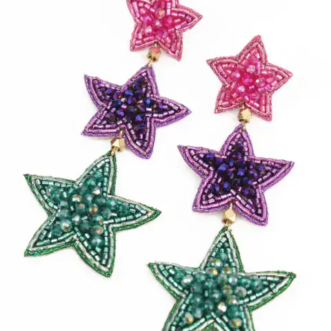 RAINBOW STAR EARRINGS