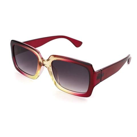 RED & LEMON SQUARE FRAME SUNGLASSES