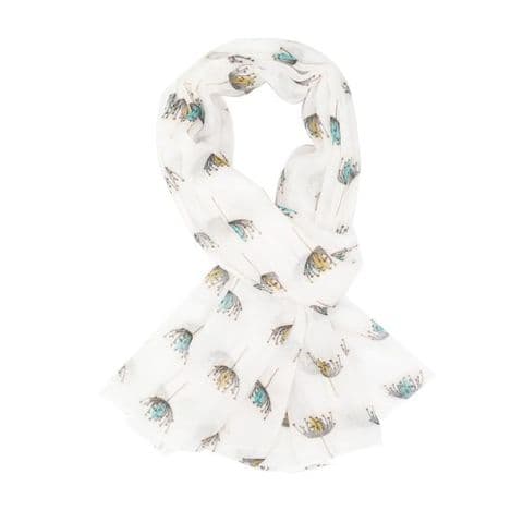RETRO STEM SCARF WHITE