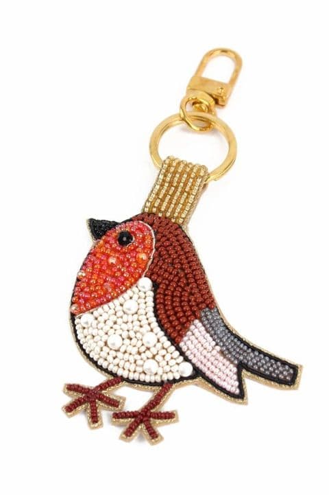 ROBIN KEYRING & BAG CHARM