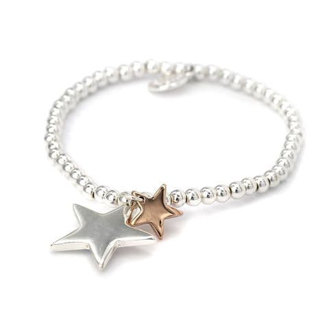 ROSE GOLD DOUBLE STAR BRACELET