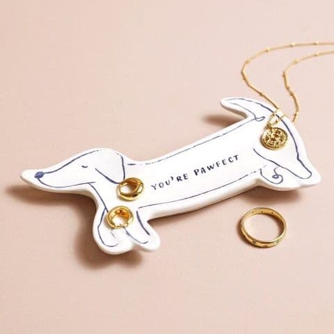 SAUSAGE DOG QUOTE TRICKET DISH