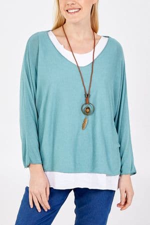 SIMPLE 2 LAYER TOP SAGE