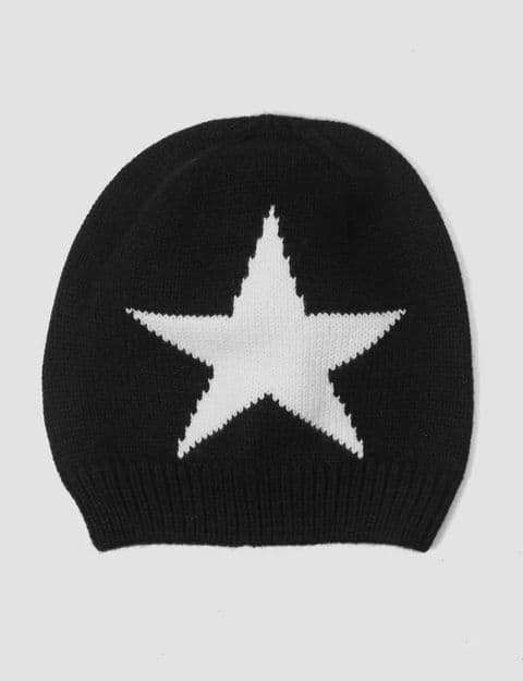 SKYLAR BEANIE HAT BLACK STAR