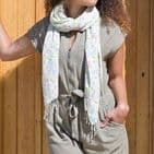 SOFT TURQUOISE ROMANTIC FLORAL SCARF (1)