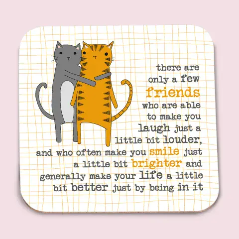 SOME FRIENDS MAKE LIFE BETTER COASTER