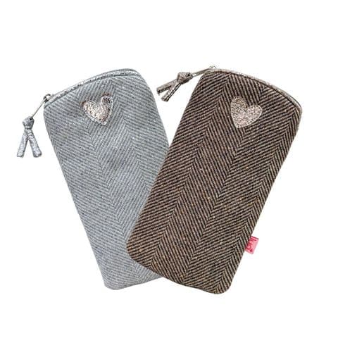 SPARKLE HEART GLASSES PURSE