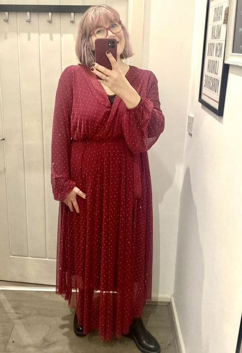 SPARKLE LONG SLEEVE DRESS