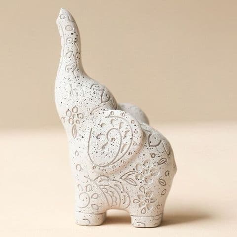 SPECKLED CERAMIC ELEPHANT RING HOLDER