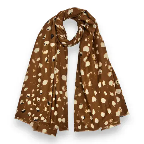 SPOTTY PRINT MEDIUM WEIGHT SCARF