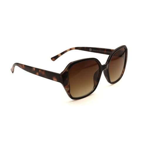 SQUARE AUBURN TORTOISESHELL ECO SUNGLASSES