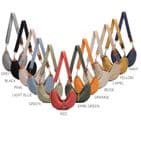 ST TROPEZ LG CANVAS HALF MOON BAG