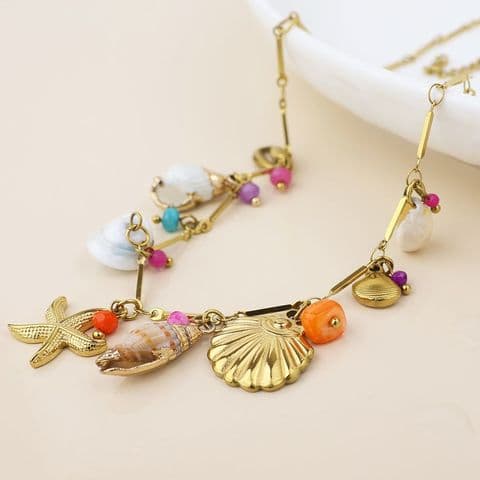 STAINLESS STEEL HUGGIE HOOPS SHELL HEART