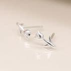 STERLING SILVER TULIP EARRINGS