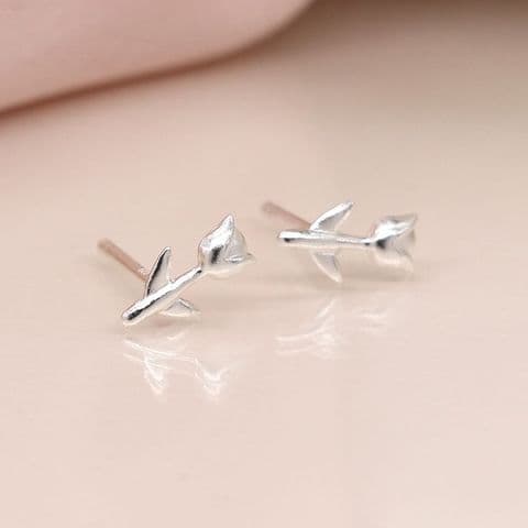 STERLING SILVER TULIP EARRINGS