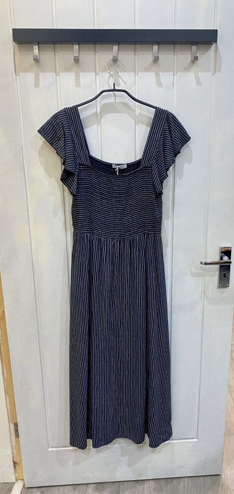 STRIPE DRESS BLACK