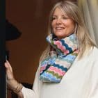 SUMMER SCALLOP KNIT MULTI MIX SNOOD