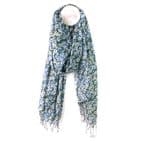 TEAL MIX DITSY FLORAL PRINT MODAL SCARF