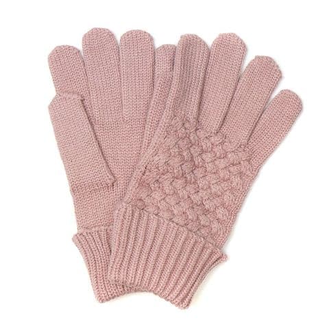 TEXTURED KNIT GLOVES