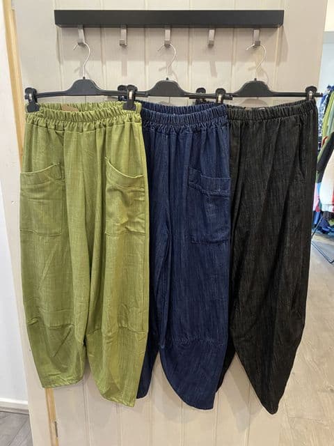 THICK DENIM FRONT POCKET COCOON