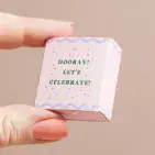 TINY MATCHBOX CERAMIC CHAMPAGNE TOKEN
