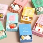 TINY MATCHBOX CERAMIC  DOG TOKEN