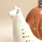 TINY SNAIL CERAMIC BUD VASE