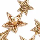 TRIPLE GOLD STAR EARRINGS