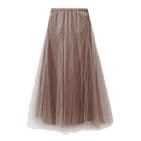 TULLE LAYER SKIRT MINK