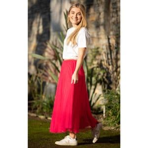 TULLE SKIRT HOT PINK MED