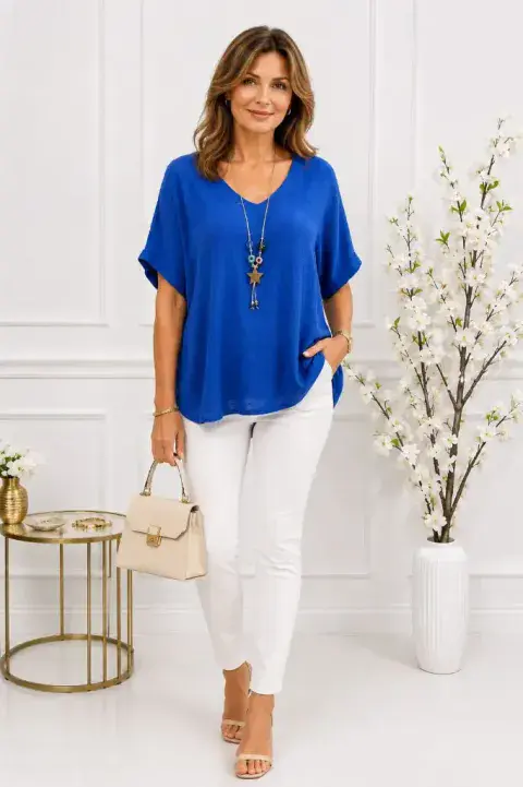 V NECK PLAIN TOP